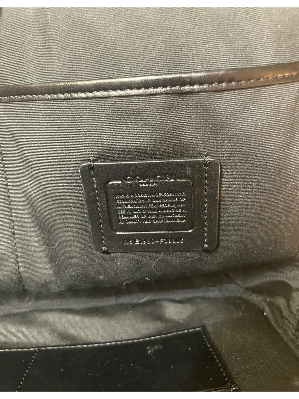 Coach Olive Green Leather Zippered Tech/Travel bag - Picture 3 of 6
